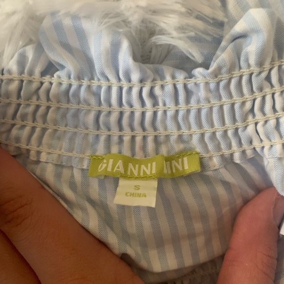 Gianni Bini Olivia Pin Balloon Sleeve Dress S - Picture 5 of 5